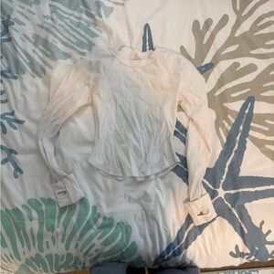 FP Movement by Free People Cream Long Sleeve Top